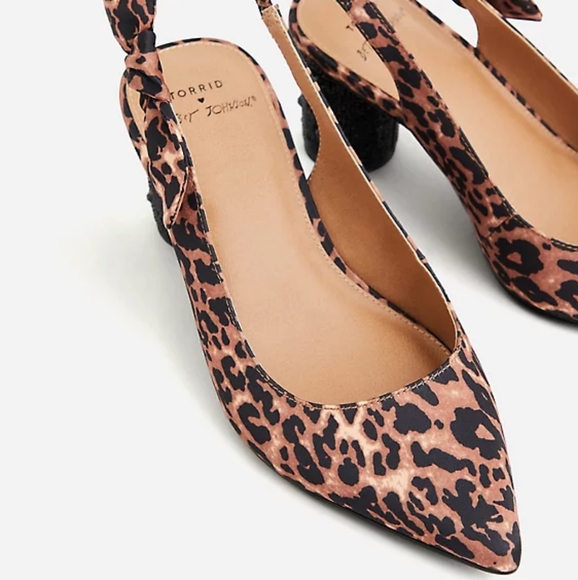 Torrid Betsey Johnson Leopard Pointed Heels - Picture 3 of 9